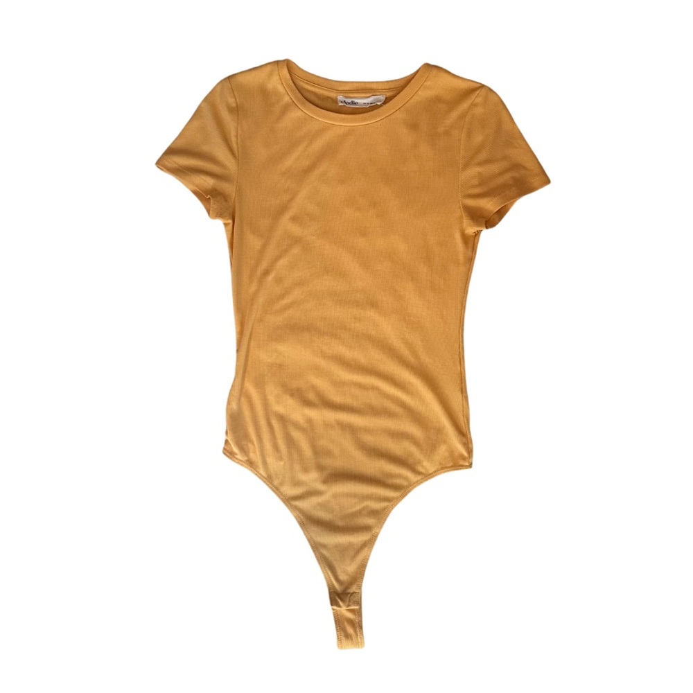 Elodie Yellow Short Sleeve Bodysuit
